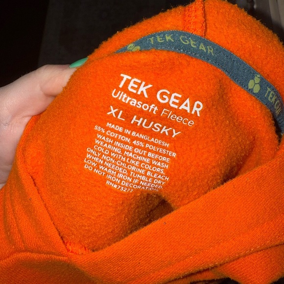 Tek Gear Kids Orange Hoodie - Picture 3 of 3